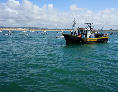 Fishing boat in Sao Martinho do Porto - Portugal 