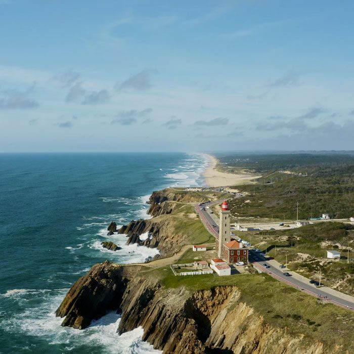 Sao Pedro de Moel beach in Portugal