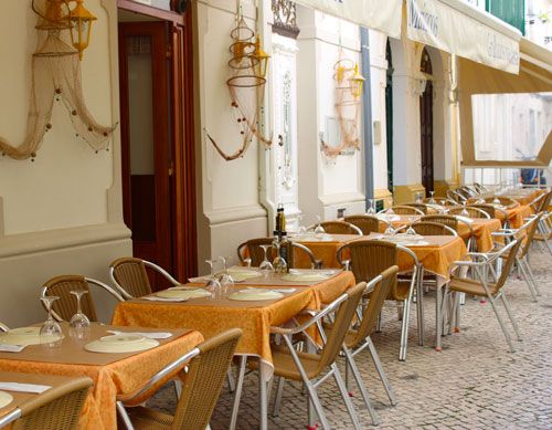 Traditional restaurant in Nazare Portugal